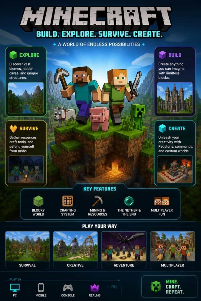 Main Features of minecraft